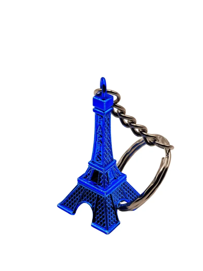 Blue Eiffel Tower Keychain