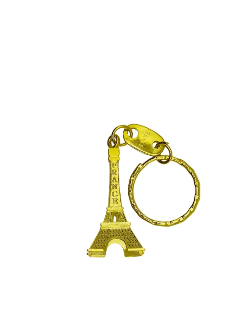 Golden Paris Eiffel Tower Keychain - Image 4