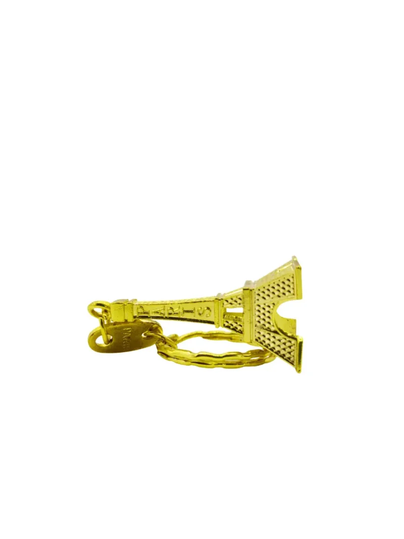 Golden Paris Eiffel Tower Keychain - Image 3