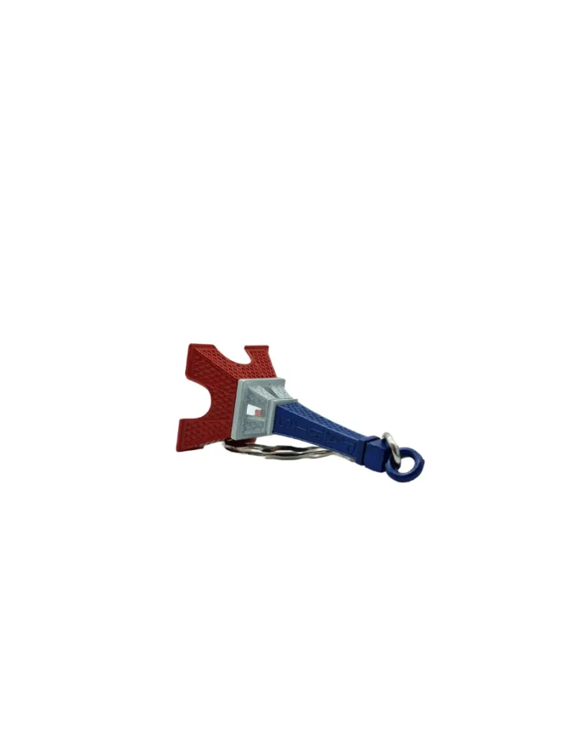 Paris Tricolor Effiel Tower Keychain - Image 3