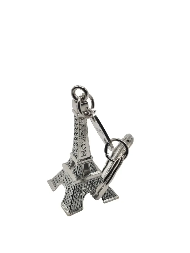 Paris Silver Eiffel Tower Keychain
