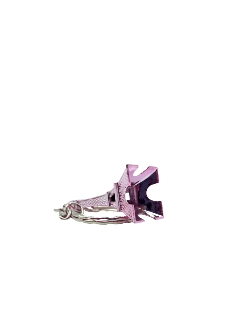 Rose Eiffel Tower Paris Keychain - Image 4