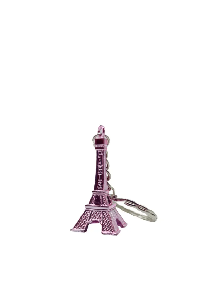 Rose Eiffel Tower Paris Keychain - Image 2