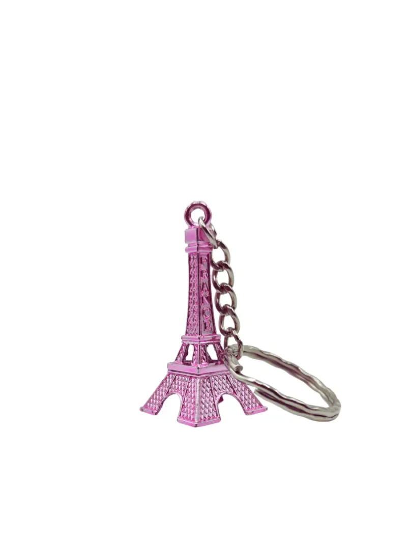 Rose Eiffel Tower Paris Keychain - Image 3