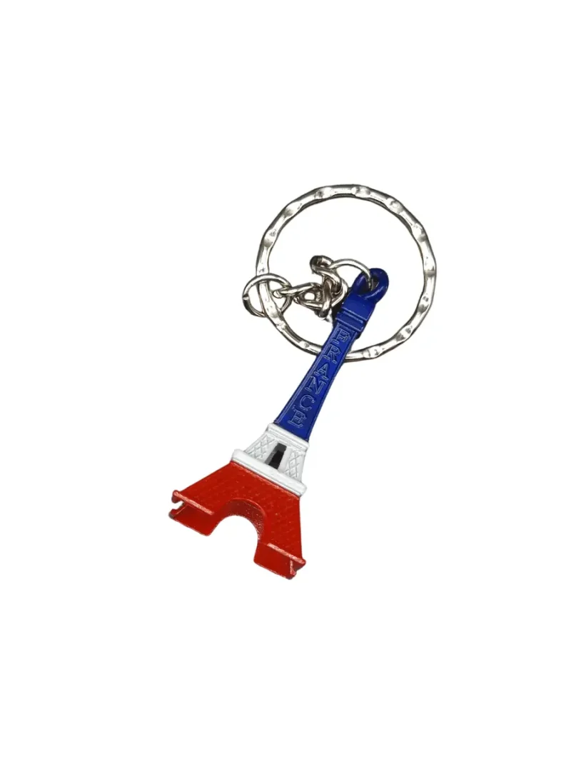 Paris Tricolor Effiel Tower Keychain
