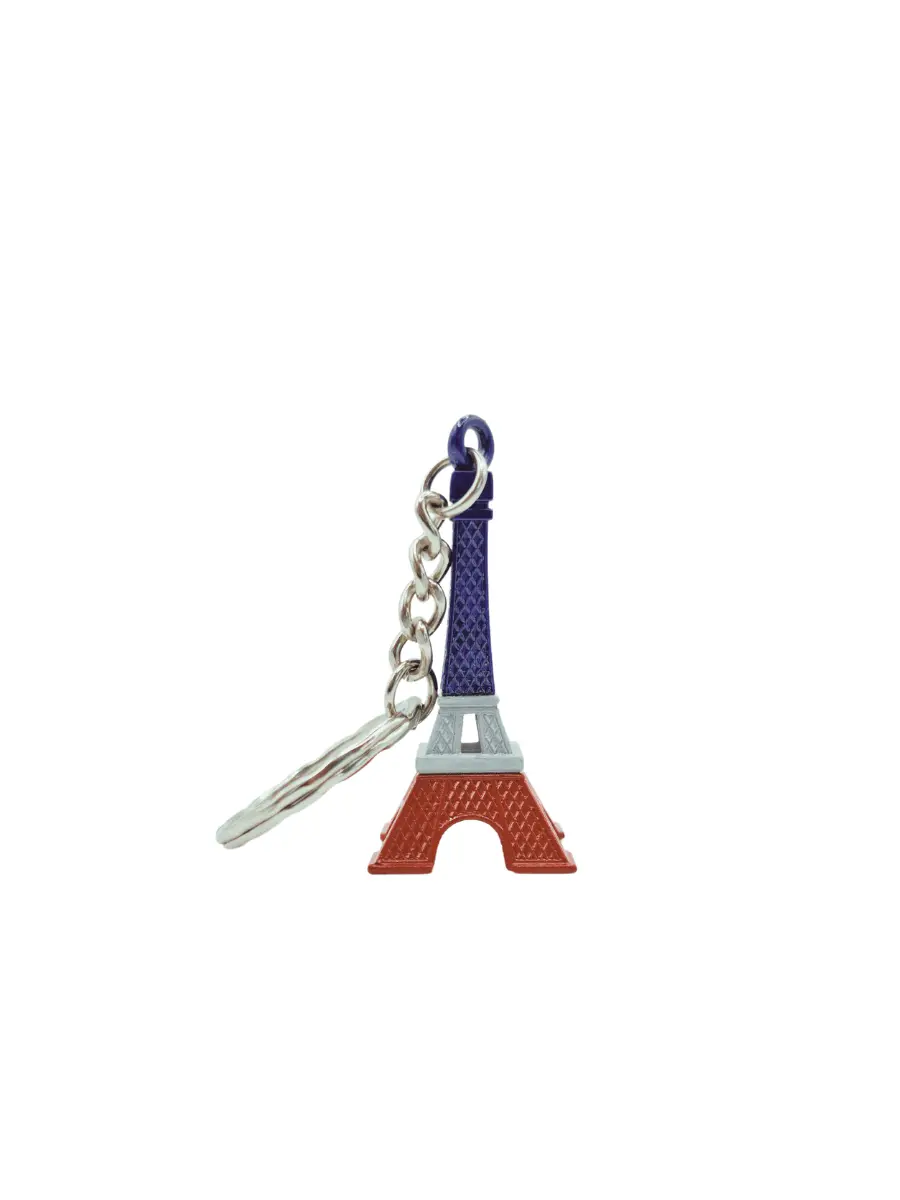 Paris Tricolor Effiel Tower Keychain - Image 2
