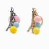 Eiffel Tower-Macaron-Charm-Keyring-Gold-Silver_Roneljake