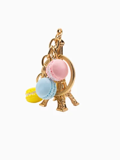 Gold-Eiffel-Tower-Keyring-Paris-Souvenir_Roneljake