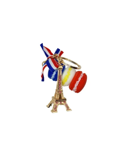 Paris-Eiffel-Tower-Macaron-Keyring-Gift-Roneljake