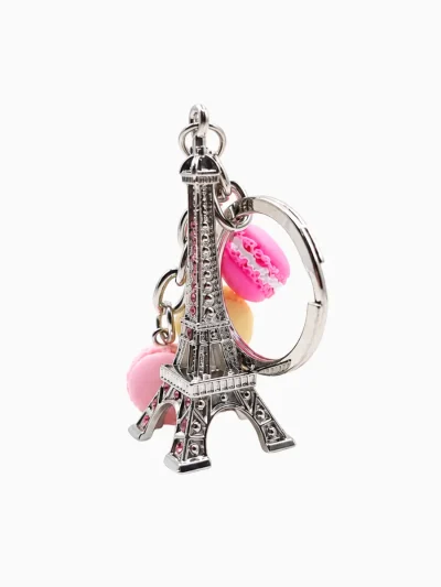Silver-Eiffel-Tower-with-Mini-Macarons-Keychain_Roneljake