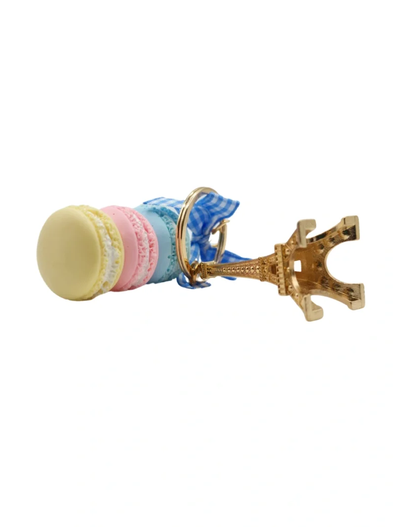 Sparkling-Eiffel-Tower-Keyring-with-Macaron-Blue-Rose-Yellow-Bowknot-Roneljake