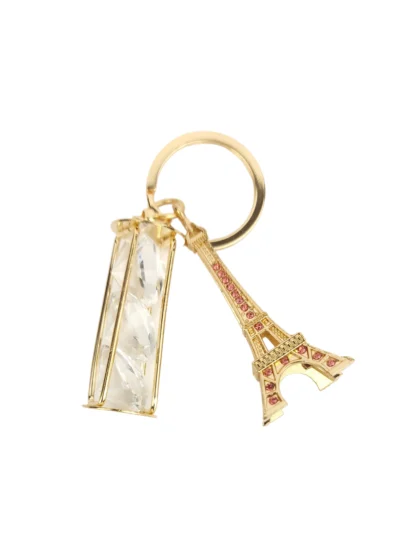 Gold-Eiffel-Tower-Keyring-with-crystal-charm-Roneljake