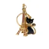 Golden-Chat-Noir-Eiffeltower-keychain-Roneljake