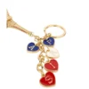 Golden-Eiffel-tower-keyring-with-Paris-Heart-charm-Roneljake