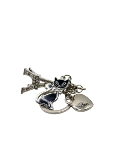 Silver-Chat-Noir-Eiffel-Tower-Keychain-Roneljake