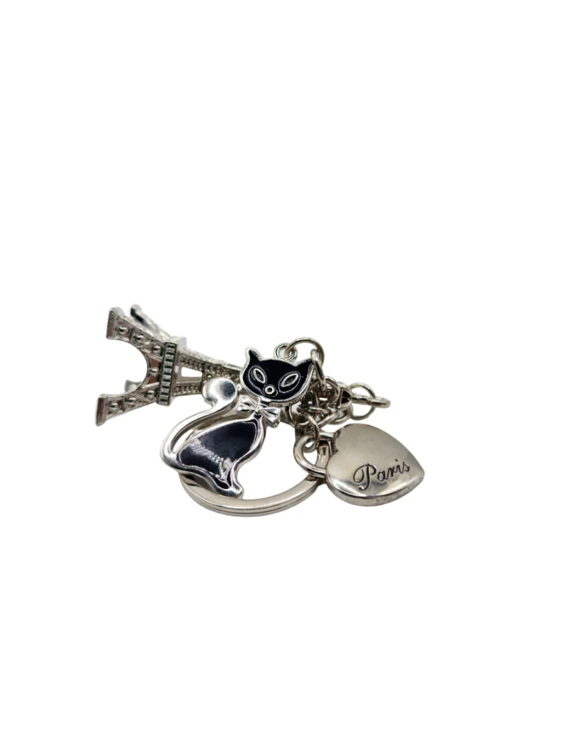 Silver-Chat-Noir-Eiffel-Tower-Keychain-Roneljake