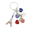 Silver-Paris-Heart-charm-Keyring-with-EiffelT-ower-Roneljake