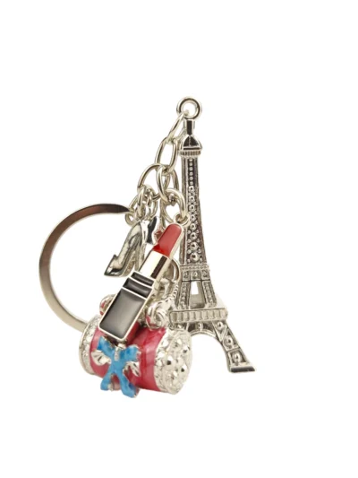 Eiffel-Tower-Keyring-eiffeil-with-Lipstick-charm-Roneljake