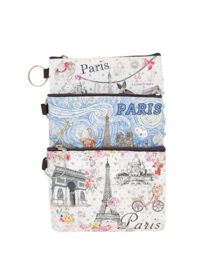Paris Souvenir Zipper Pouch