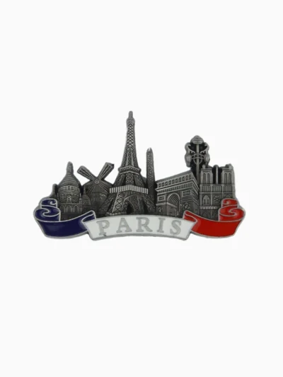 Paris-monuments-silver-metal-fridge-magnets-Roneljake