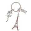 Silver-Eiffel-Tower-and-Rose-Charm-Keyring-Roneljake