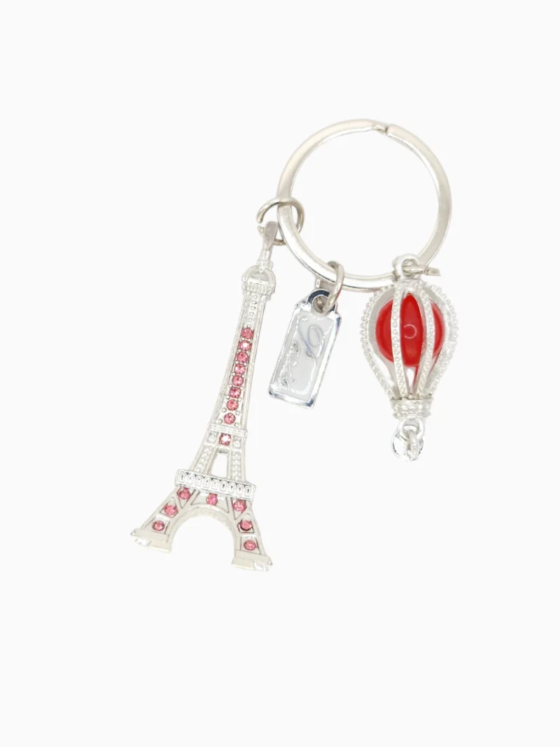 Red-Paris-Eiffel-Tower-Keychain-with-Air-Balloon-Roneljake