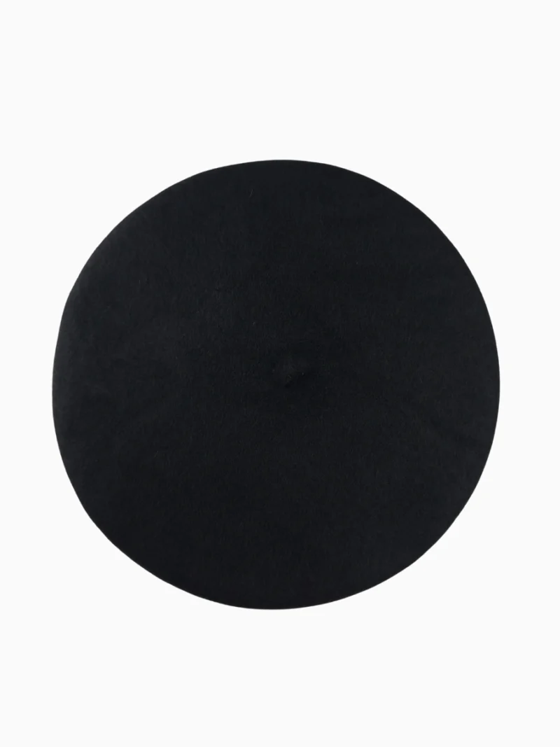 Black-French-beret-Paris-Souvenir-Roneljake