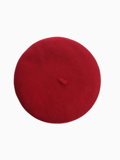 Maroon-French-beret-Paris-Souvenir-Roneljake