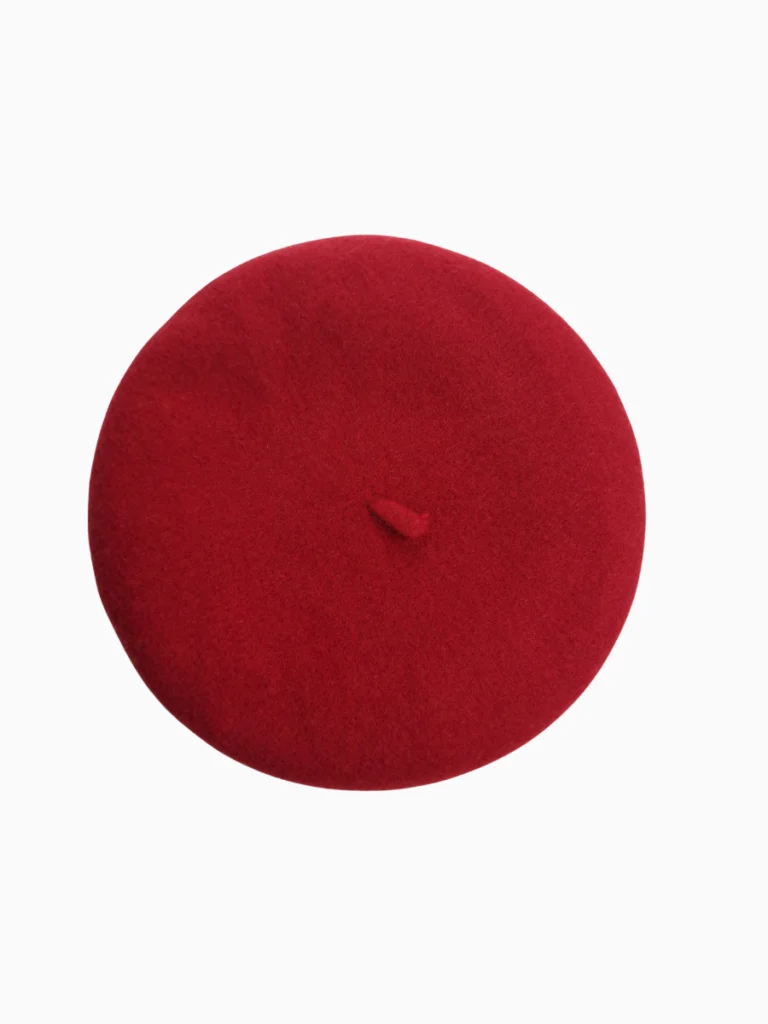 Maroon-French-beret-Paris-Souvenir-Roneljake