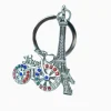 French Eiffel Tower Bicycle Keychain Travel Souvenir