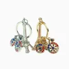 Paris Bicycle Keychain with Eiffel Tower Charm