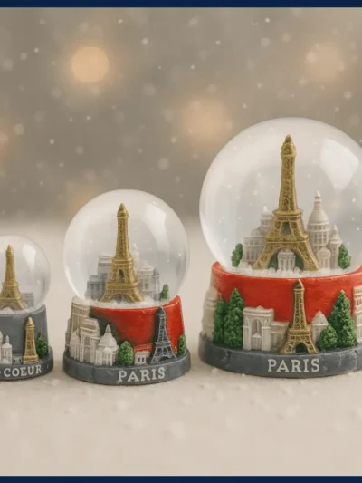 Paris Snowglobe Resin