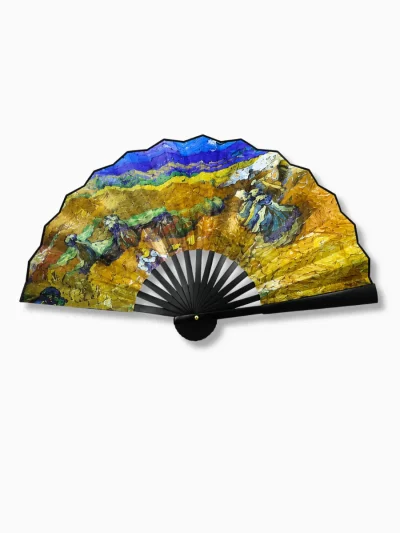 Floral-art-folding-hand-fan-n-roneljake
