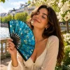 Flower-printed -paris-souvenir-folding-fans-roneljake