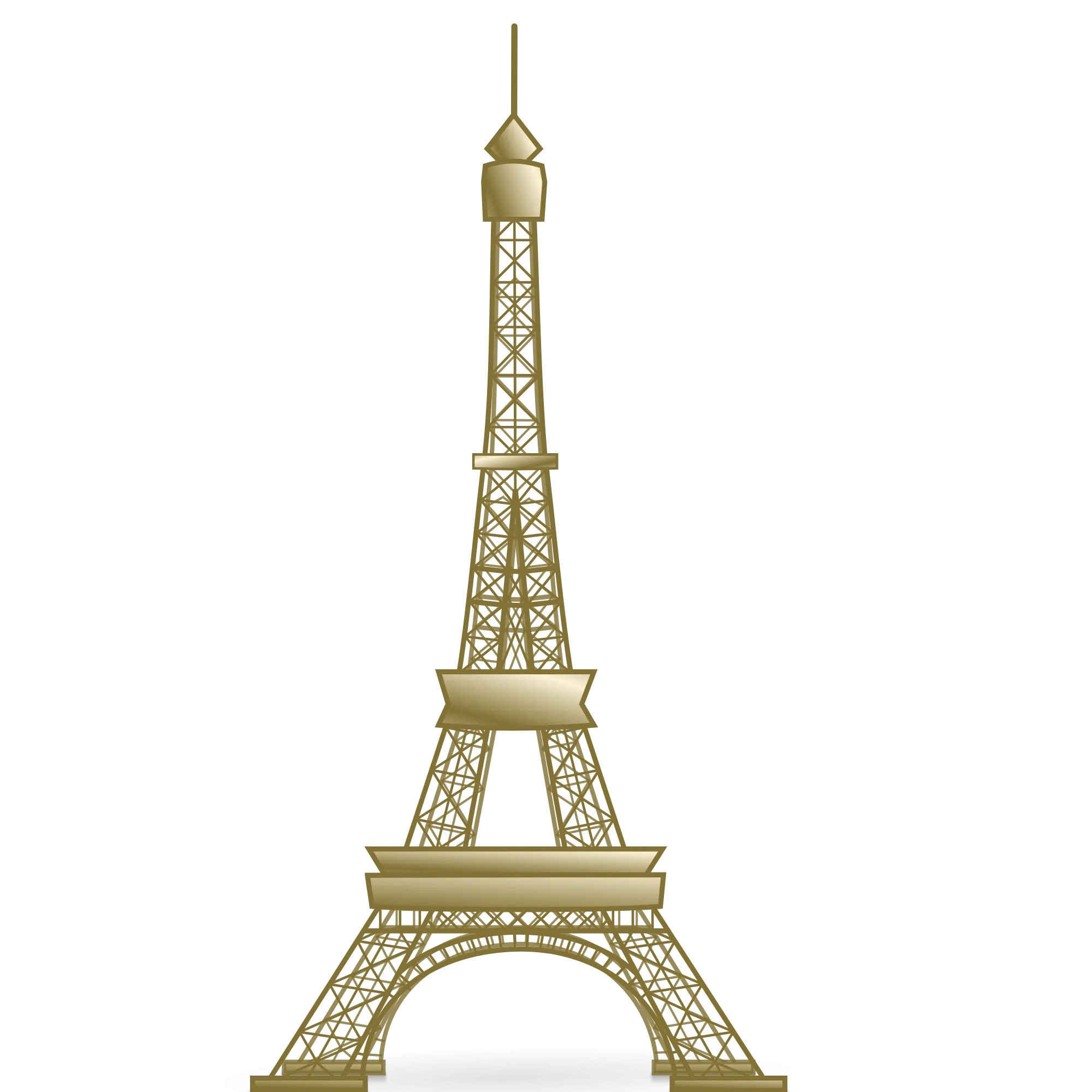 Gold Eiffel Tower watermark