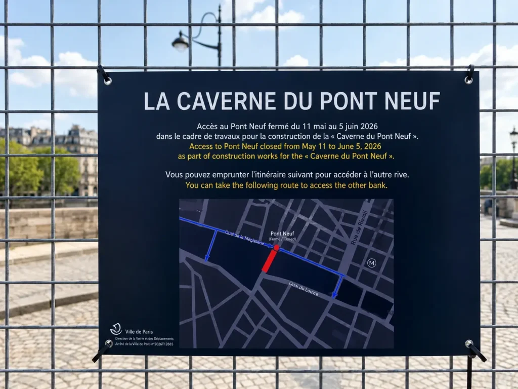 Map of La Caverne du Pont Neuf