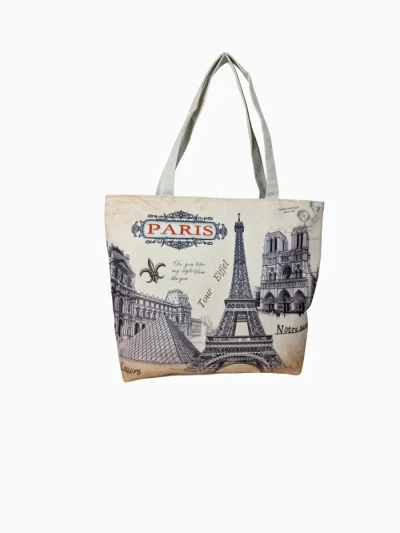 Paris-Canvas-Tote-Bag-with-Eiffel-tower