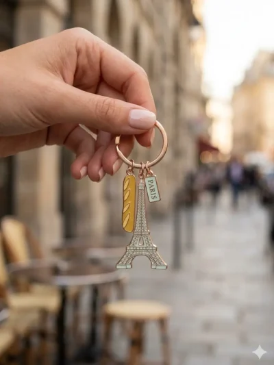 Copper-Tone-Eiffel-Tower-Baguette-Paris-Keychain_Roneljake