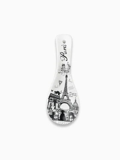 Paris Eiffel Tower porcelain spoon rest
