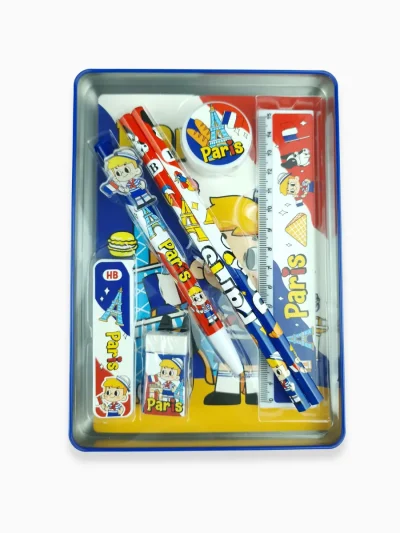 Paris-Kids-Stationery-Set-in-Metal-Pencil-Box-for-Boys_Roneljake